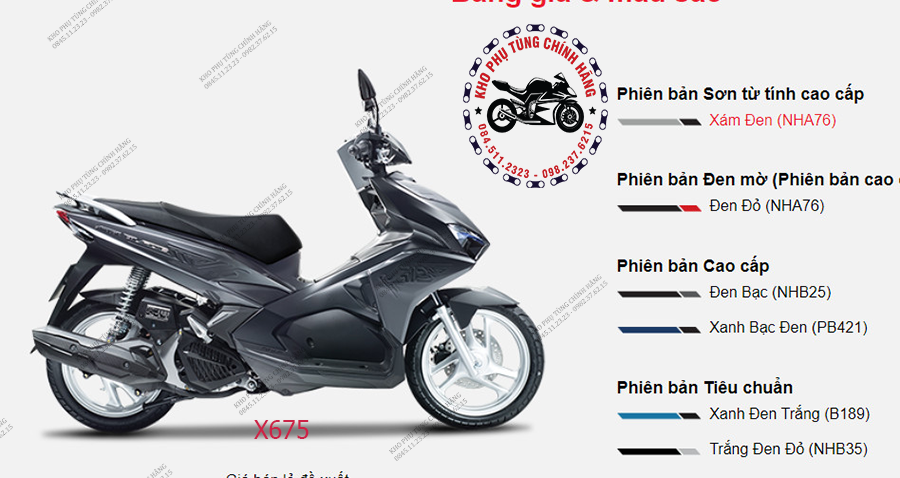 Honda Air Blade 2019 Giá xe Air Blade mới nhất tháng 062019  Hoàng Việt